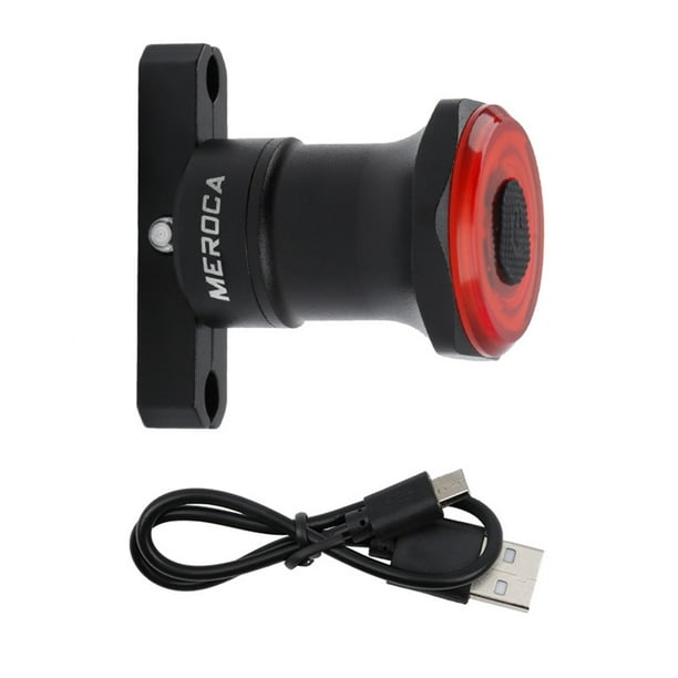 LED Smart Rear Light Bicycle Brake Sensing Light Auto Start//Stop IPx6 Waterproof